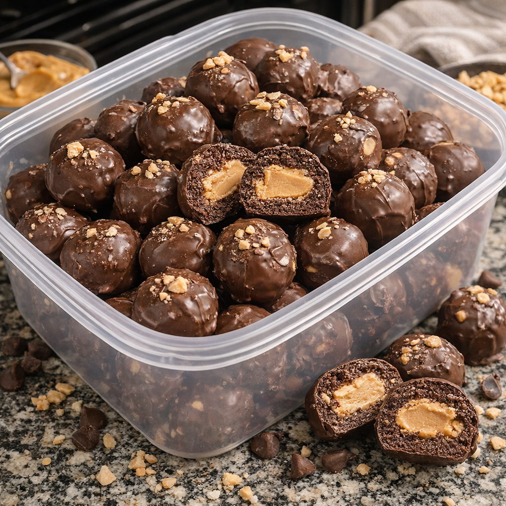 High-Protein Chocolate Peanut Butter Energy Balls